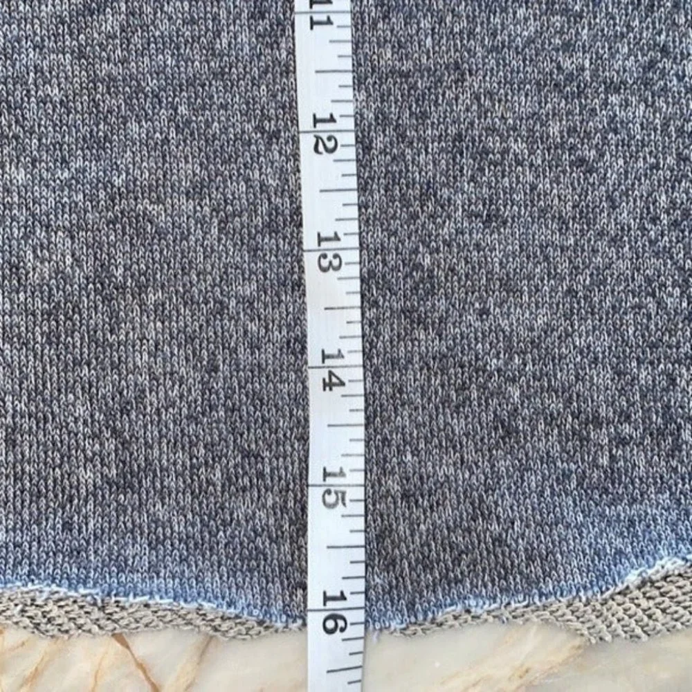 Victoria’s Secret Gray/Faux Leather Sweatshirt Short Medium - Picture 3 of 10